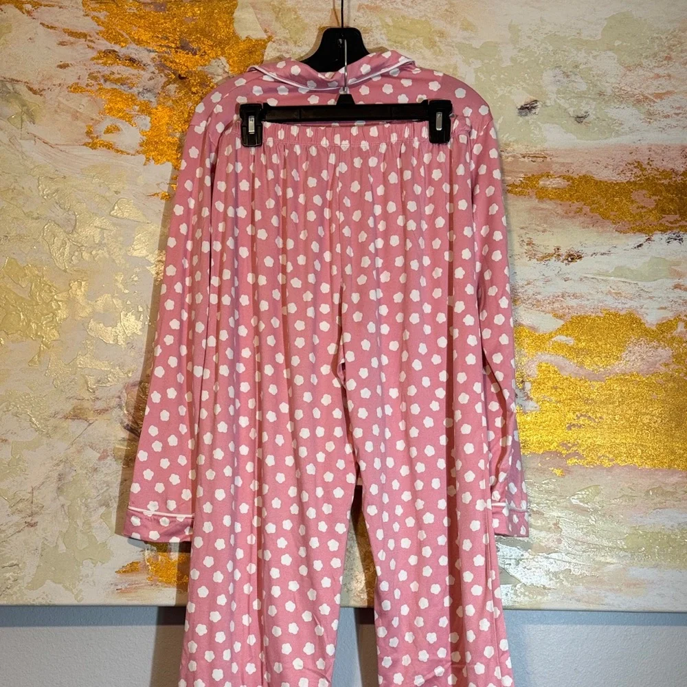 Kate Spade Pink and White Medium Pajama Set - Picture 4 of 6
